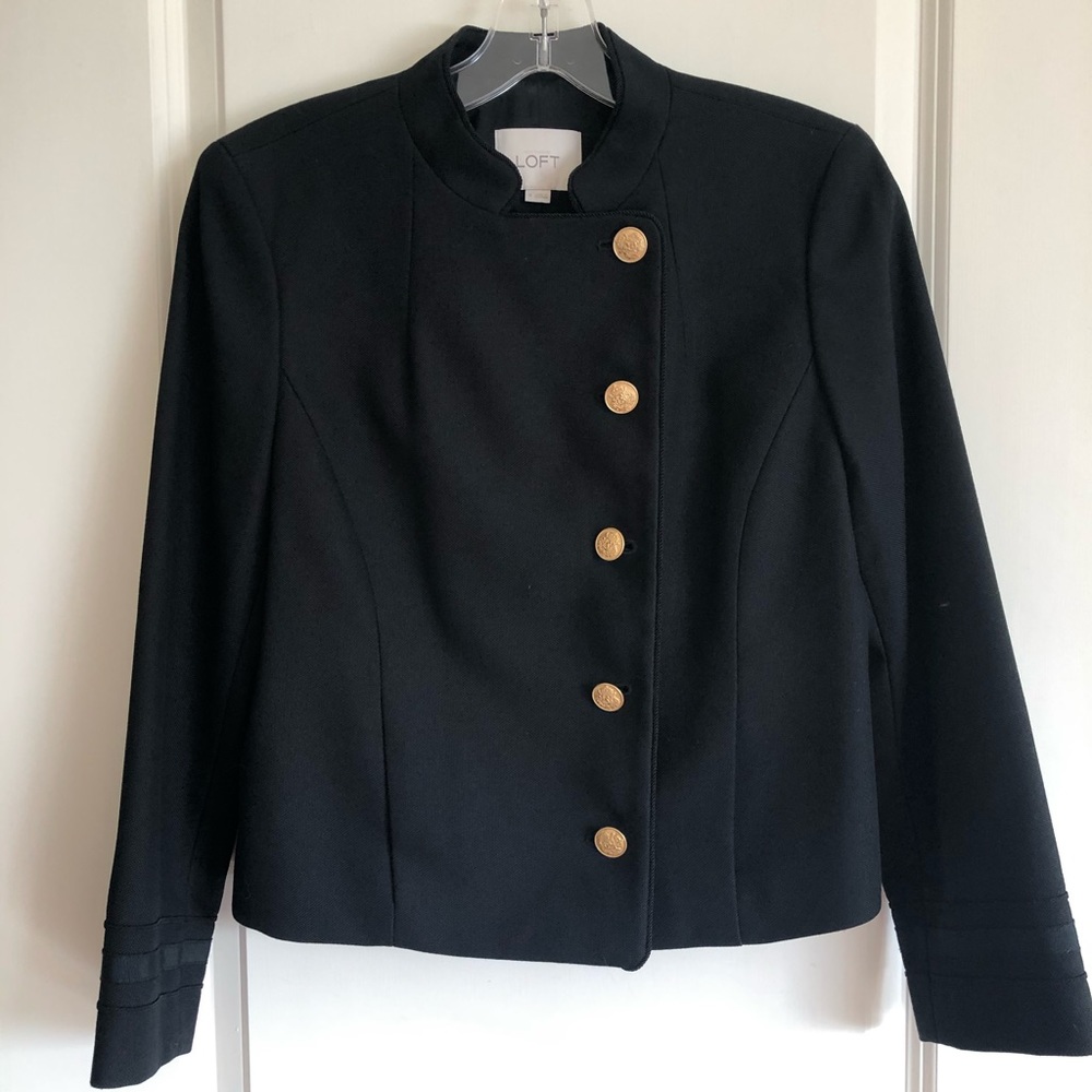 Ann Taylor- Loft black coat